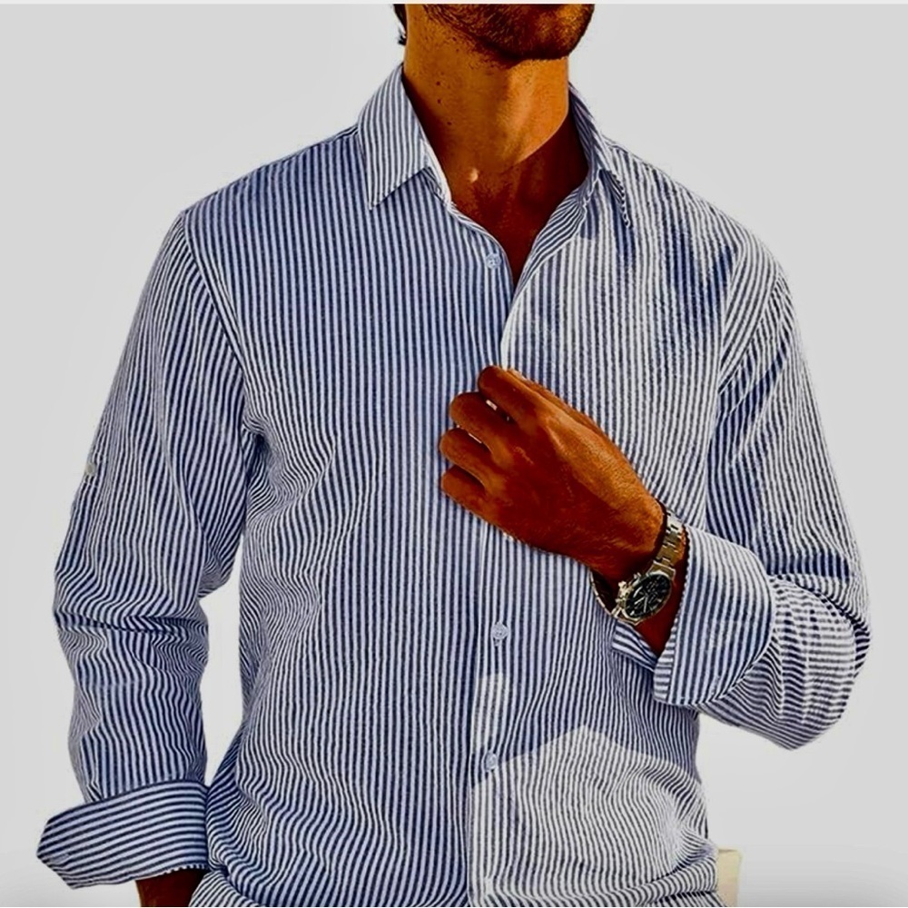 Men’s Small Striped button down shirt 
New with Tags MSRP$50